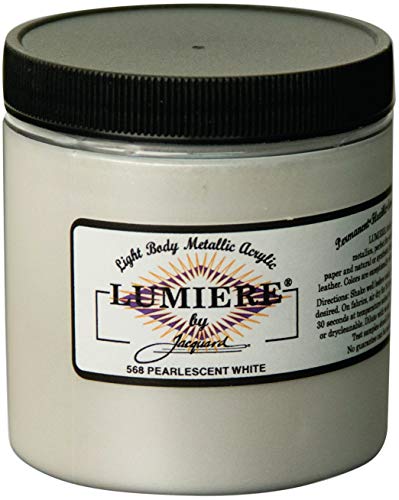 Jacquard Lumiere Paint - Pearlescent White 8 oz.