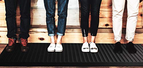 Floortex AFS-TEX 6000X Black Extra Wide Active Active Anti-Fatigue Comfort Mat 23" x 67"