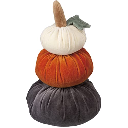 Primitives by Kathy Decorative Halloween Themed Fabric Pumpkin Stack