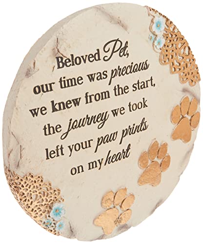 Pavilion Gift Company 19059 Light Your Way Memorial Garden Stone, 10-Inch, Beloved Pet
