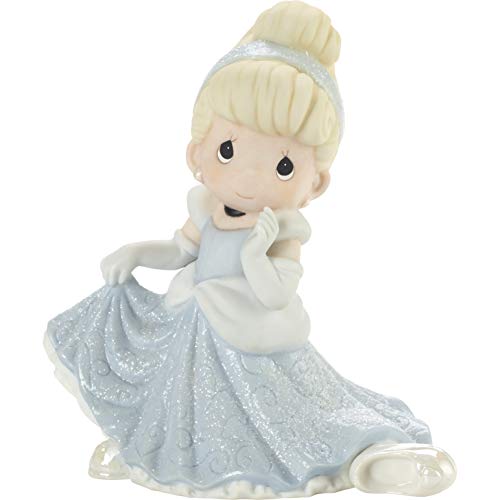 Precious Moments Disney Cinderella with Slipper Figurine, Multi