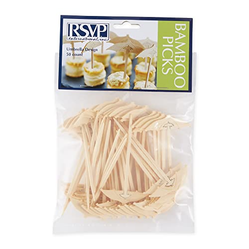 RSVP International Bamboo Umbrella Picks