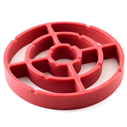 Norpro 392 Round Silicone Roast Rack, Red