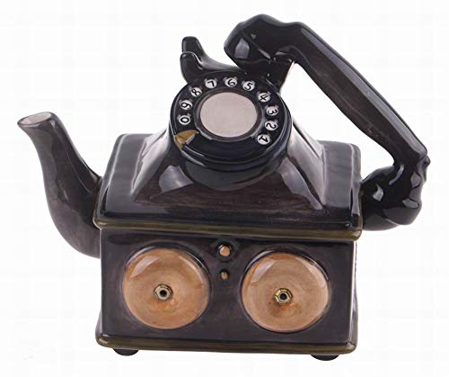 Blue Sky Clayworks 14440 Telephone Teapot, 9.5-inch Length