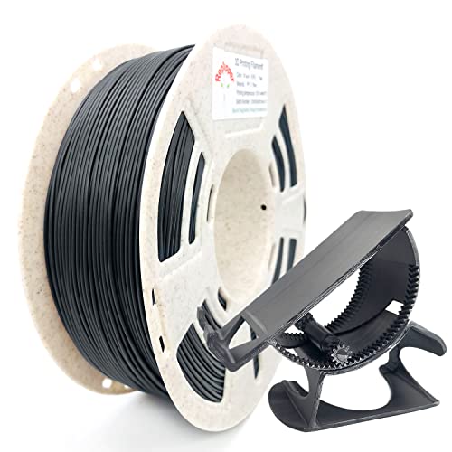 Reprapper Polypropylene PP Filament, Semi-Flexible Ultra Tough Filament 1.75mm 3D Printer Filament for 3D Printing (¬± 0.03mm) 2.2lb (1kg), 5pcs Build Sheet Included, Black