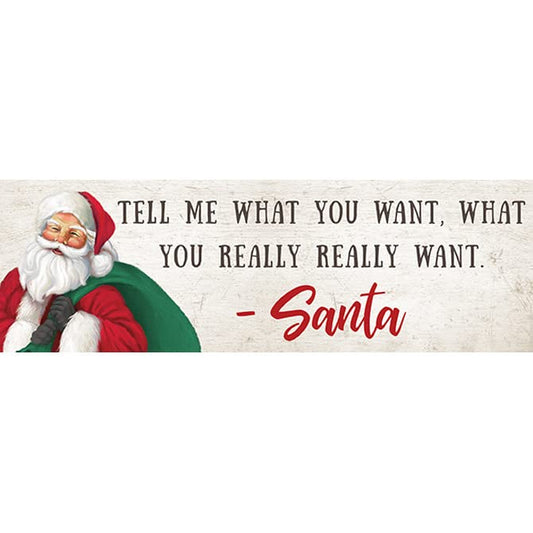 Carson Home Accents Tell Me What You Want Message Bar, 8.5-inch Width