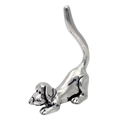 Basic Spirit Dog Stretching Ring Holder (Pewter) Yoga Pose