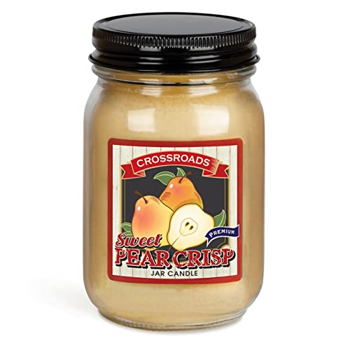 Crossroads Sweet Pear Crisp,Pint Mason Jar, 12 oz