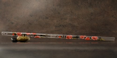 Hall Crystal Flutes 12214 - Inline Glass Flute in D - Rose/Gold