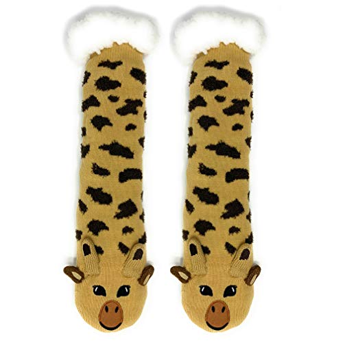 Oooh Yeah Socks Women‚Äö√Ñ√¥s Animal Lovers Sherpa Slipper Socks One Size (Gee Raff)