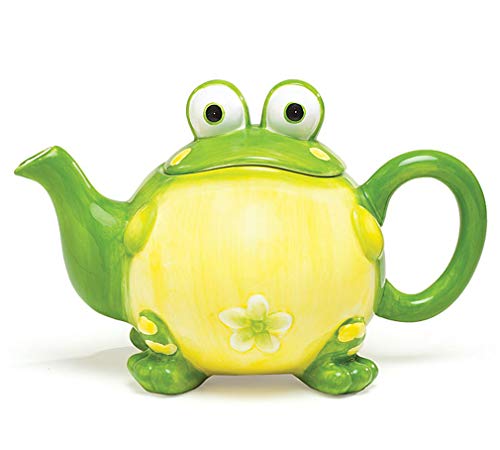 burton + BURTON Adorable Toby the Toad/Frog Teapot For Kitchen Decor