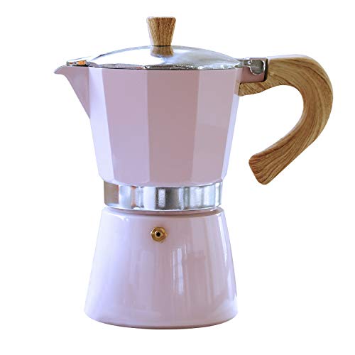 Gary Valenti Gnali & Zani VEZ006/IND/GREEN Venezia-Coffee Maker pink, 3 Tassen Espresso, Aluminium