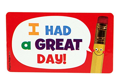 Hygloss Products Good Behavior Stickers I Had A Day-Incentive Kids-Student Prize-3.5 x 2 Inches-25 Per Pack, 25