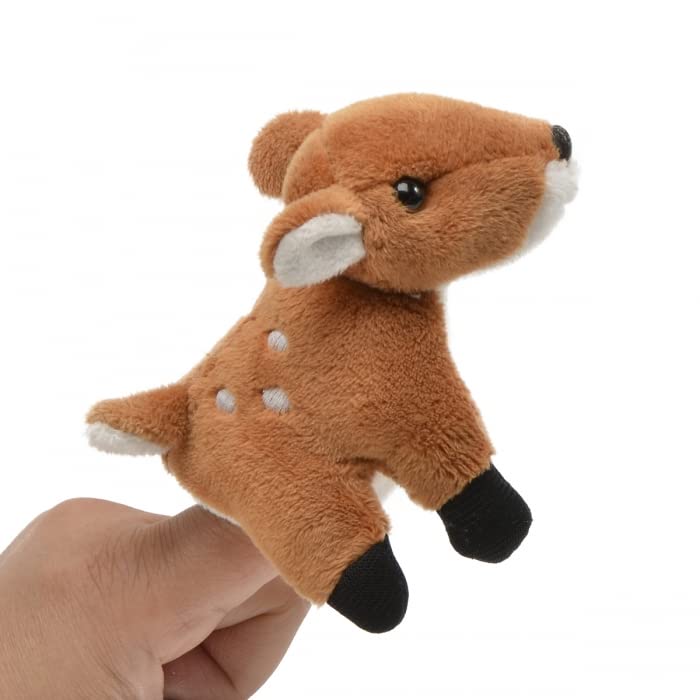 Unipak 1199FN Fawn Plush Finger Puppet, 3.5-inch Height