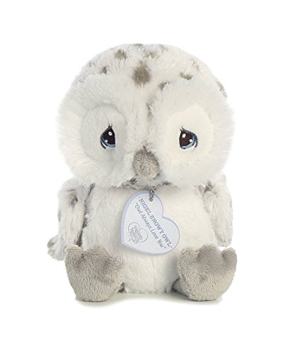 Aurora Nigel Snow Owl 8 inch - Baby Stuffed Animal by Precious Moments (15712)