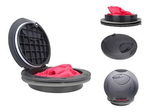Pactrade Marine Boat Kayak Canoe Fishing Rigging Sailing Heavy Duty 6'' Waterproof Deck Plate Hatch Cover w/Storage Bag Locking Composite