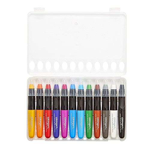 KINGART‚Ñ¢ Gel Stick Crayons, Set of 12 Unique Colors, Model Number: 582-12