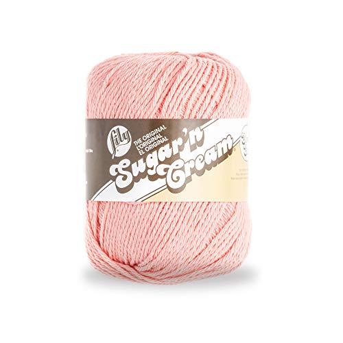 Spinrite Yarns (CA) Lily SUGAR N CREAM SUPER SIZE Yarn, Coral Rose