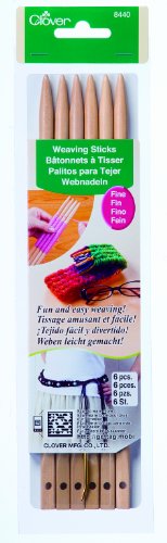 CLOVER 8440 Fine Weaving Sticks (6-Pack)