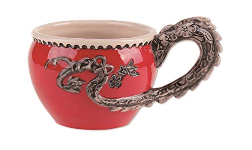 Blue Sky Clayworks 14749 Red Dragon Cup, 5-inch Length