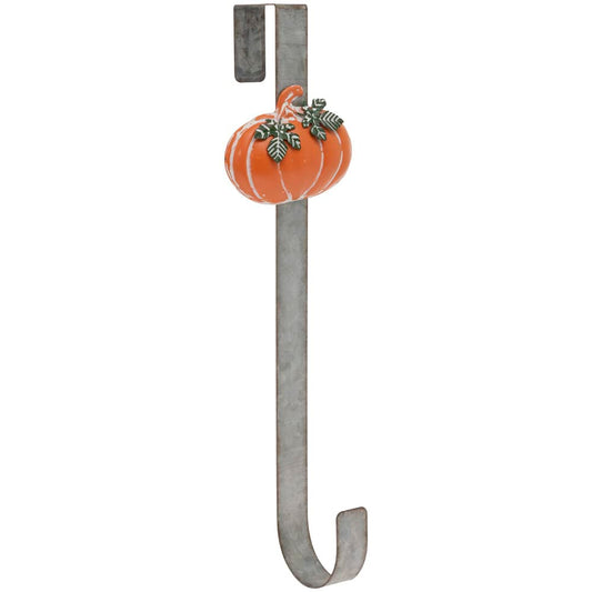 Boston International Wreath Hanger for Front Door for Wreath Door Sign Fall Halloween Thanksgiving Decorations Holder, 15-Inches, Pumpkin