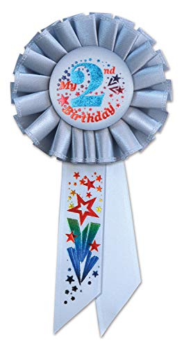 Beistle My 2nd Birthday Rosette, 3-1/4-Inch by 6-1/2-Inch