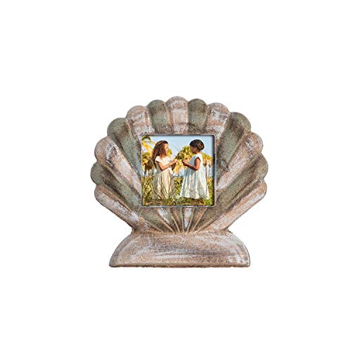 Beachcombers B22594 Pastoral Shell Picture Frame, 3 inches x 3 inches