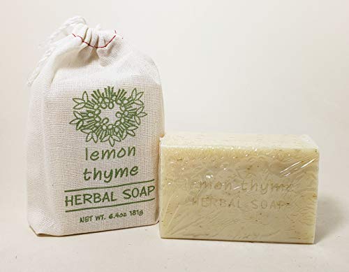 Greenwich Bay Trading Company Herbal Collection ‚Äì 6.4oz Soap in Cloth Sack ‚Äì Lemon Thyme