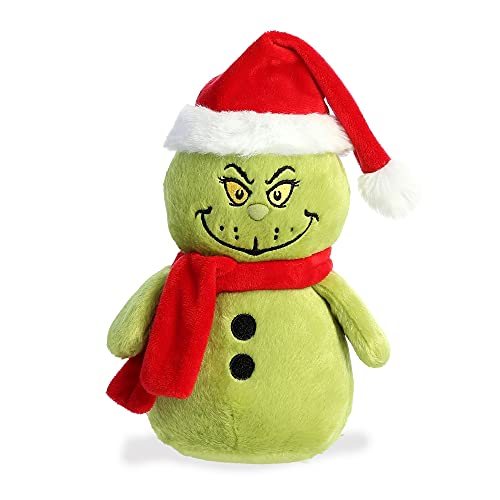 Aurora World Dr Seuss - 8" Grinch Snowman, Green