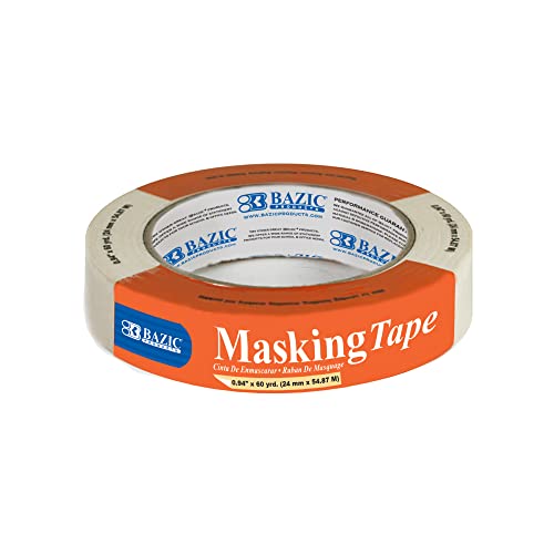 BAZIC 0.94" X 2160" (60 Yards) General Purpose Masking Tape