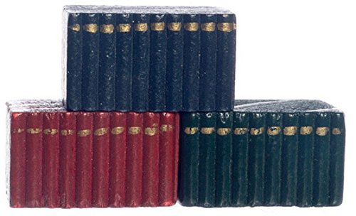 Aztec Imports Dollhouse Miniature Set of Book Blocks