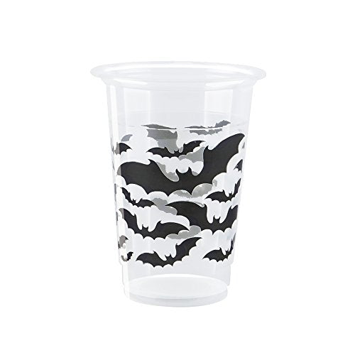 Unique Industries Black Bats Halloween Party Cups, 8 Ct.