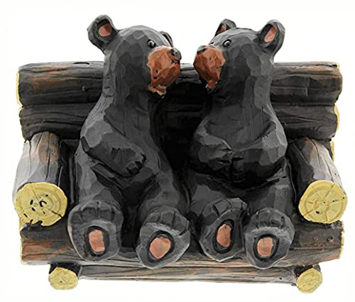 Lipco Bear Couple on Bench Figurine