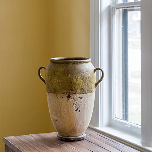 Park Hill Collections ECM80872 Metal French-Style Garden Pot, Small, 15-inch Width, Iron