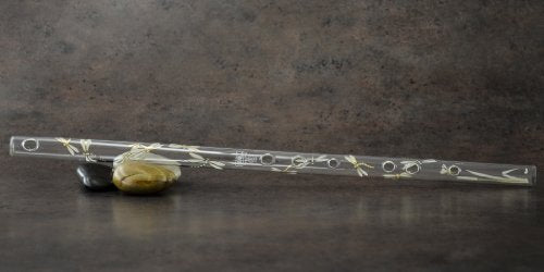 Hall Crystal Flutes 11903 - Inline Glass Flute in F - Dragonfly