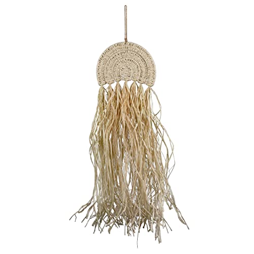 Foreside Home & Garden Harmony Arch Hanging Accent Seagrass & Raffia