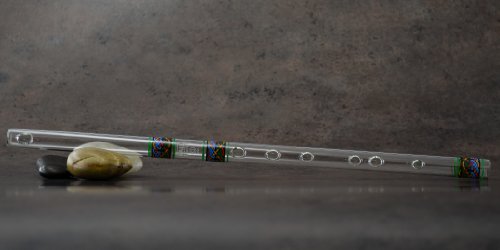 Hall Crystal Flutes 11793 - Inline Glass Flute in G - Lurgan Celtic