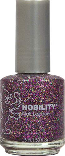 LeChat Nobility Nail Lacquer - 15 mL (Ruby Red Glitz - NBNL69)