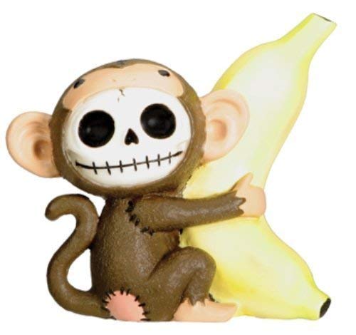 Pacific Trading SUMMIT COLLECTION Furrybones Munky Signature Skeleton in Monkey Costume Holding a Banana
