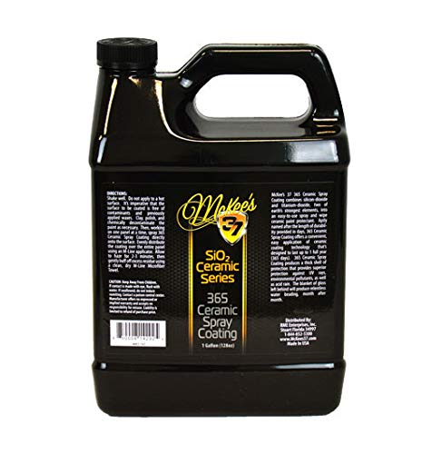 McKee's 37 365 Ceramic Spray Coating | Spray On Wipe Off Ceramic Coating for High Gloss Slick Finish, 128 fl oz