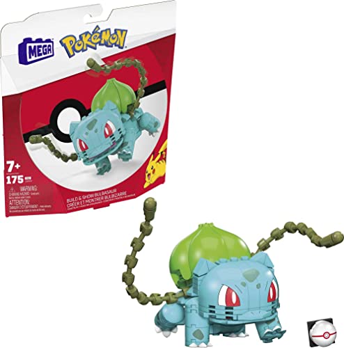 Mattel Mega Construx Pokemon Bulbasaur Construction Set, Building Toys for Kids (GVK83)