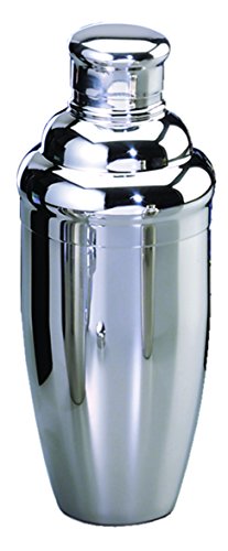 TableCraft 1224 3-Piece Stainless Steel Cocktail Shaker, 24-Ounce