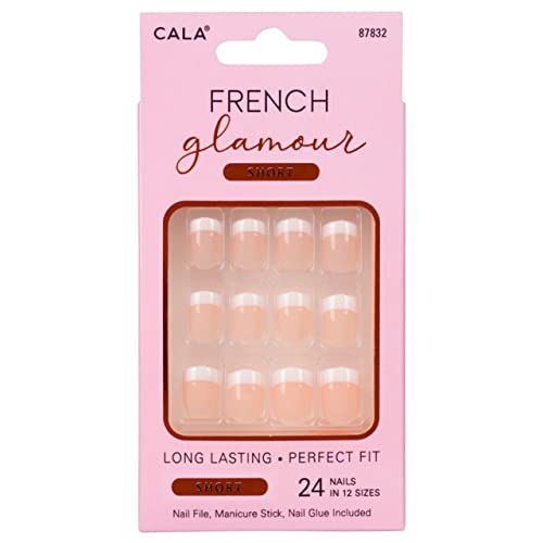 Cala French glamour 87832 nail kit 24 count, 24 Count