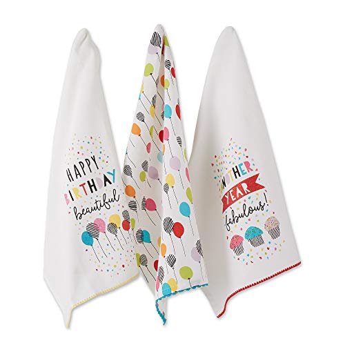 DII Design Happy Birthday Confetti Collection, Dishtowel Set