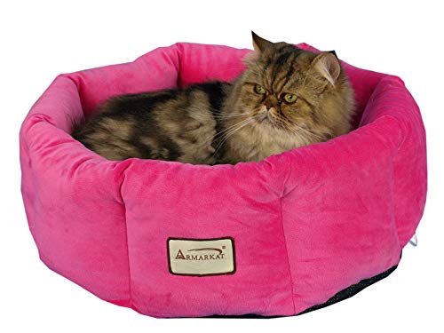 Armarkat C03CZH Cozy Pet Bed 15-Inch Diameter, Pink