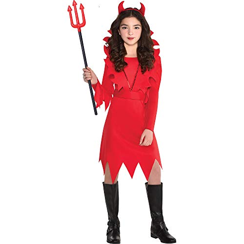 Amscan Suit Yourself Devious Devil Halloween Costume for Girls, Medium, with Accessories
