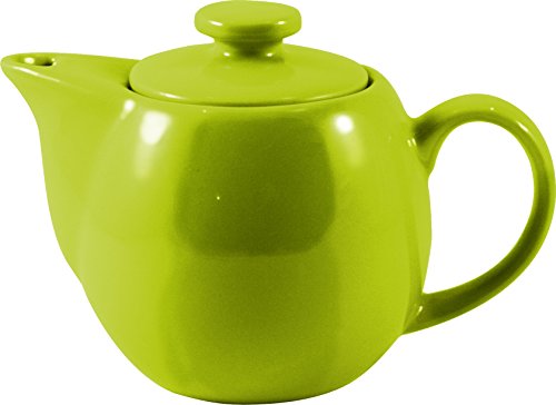OmniWare Teaz Citron Stoneware 14 Ounce Teapot with Stainless Steel Mesh Infuser