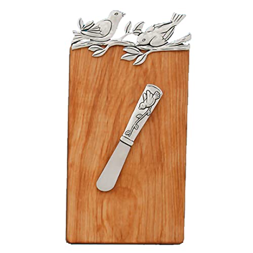 Basic Spirit Wood Mini Cutting Board with Pate - Birds- Kitchen Gift, Wooden Chopping Board for Meat and Vegetables