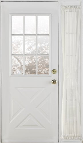 Belle Maison Stylemaster Elegance Sheer Voile Sidelight, 30" x 72‚Äù, Beige
