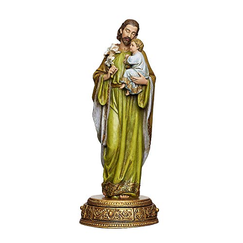 10.25" St. Joseph Figurine With Base Joseph Studio Heavenly Protect by Roman